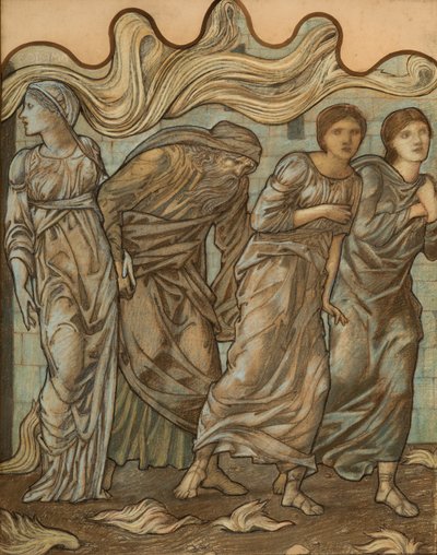 Lot y sus Hijas, 1874 de Edward Burne Jones